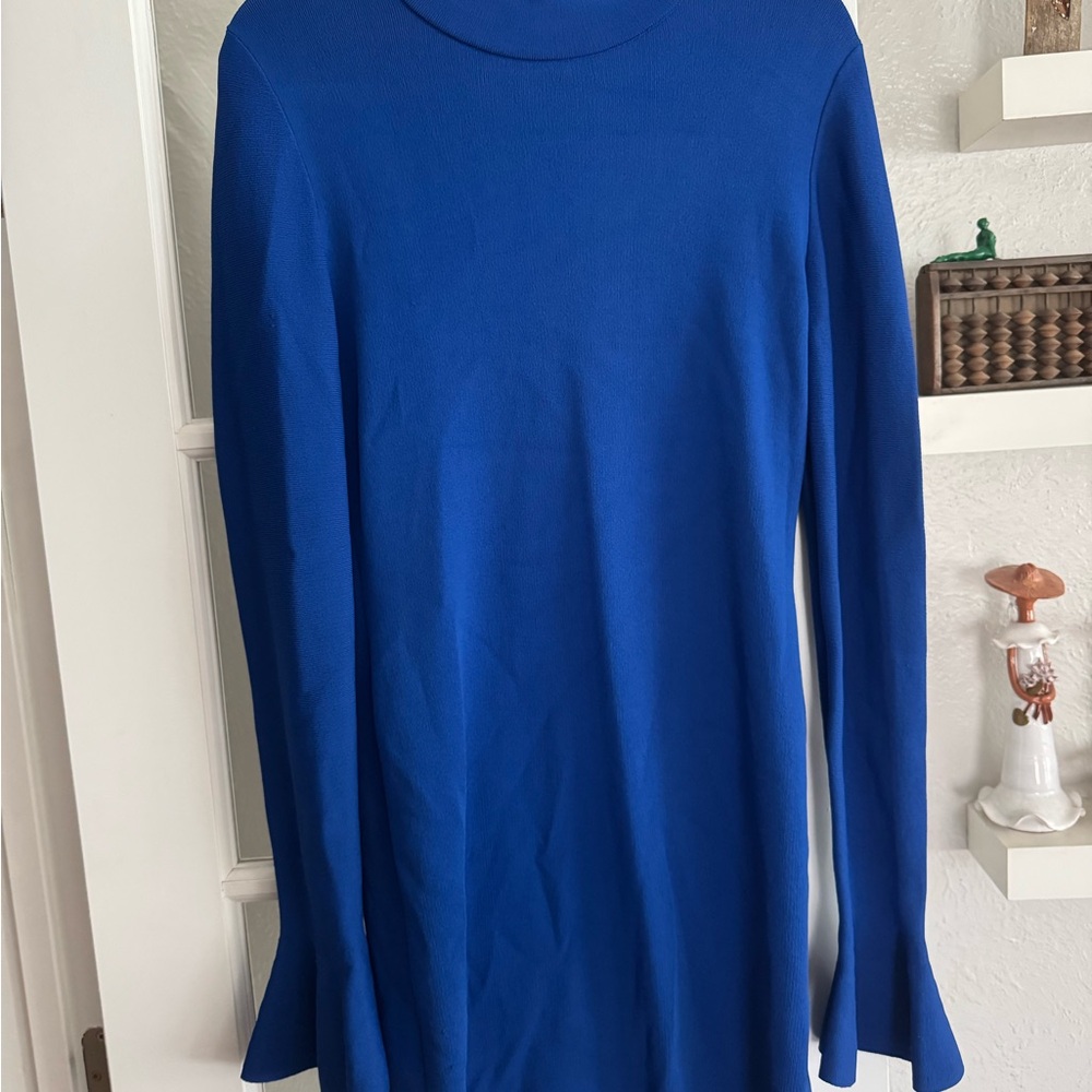 Michael Kors Royal Blue Knitwear Bell Sleeve Dress